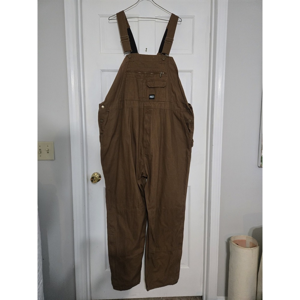 Key bib overall work NWT premium unlined duck 210.28 brown 54x32